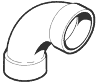 #0 Large 90 Degree Sweep Elbow